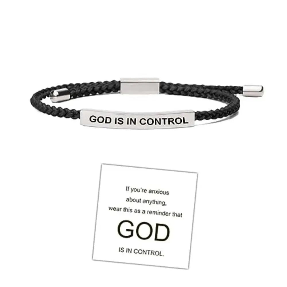 π Find Strength in Faith β¨ God is in Control Bracelet β A Daily Reminder of Peace and Hope π