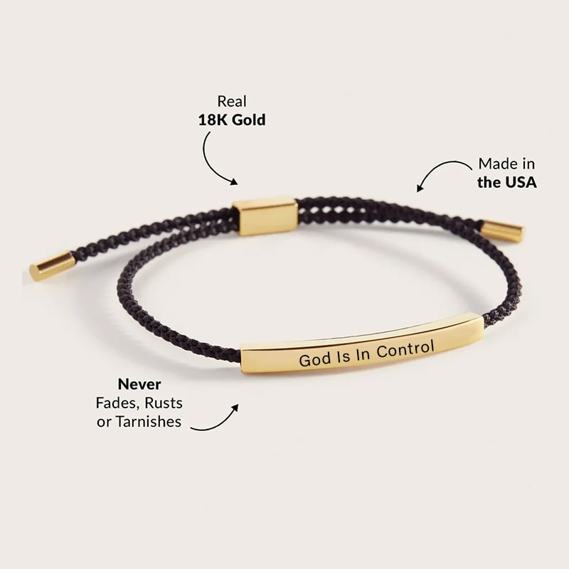 π Find Strength in Faith β¨ God is in Control Bracelet β A Daily Reminder of Peace and Hope π