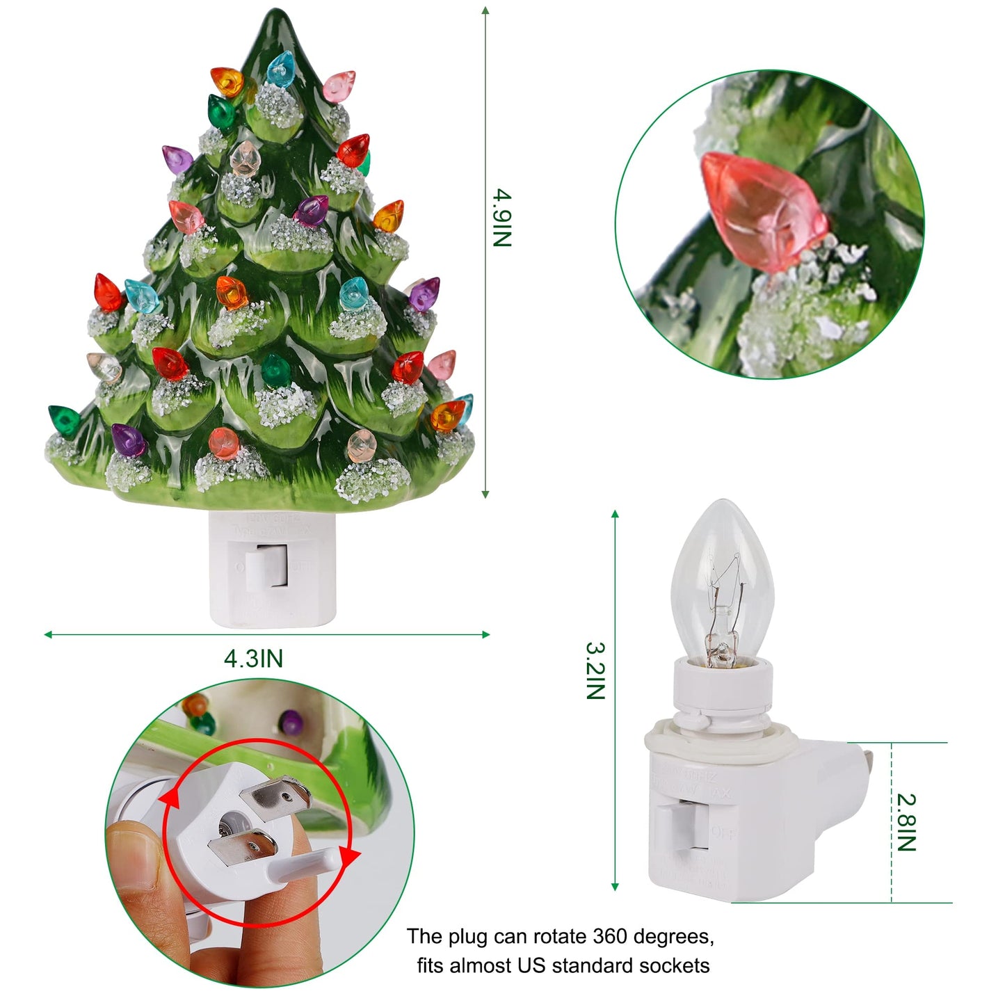 πChristmas Flash Deal π 65% OFFβ¨ Christmas Tree Night Light