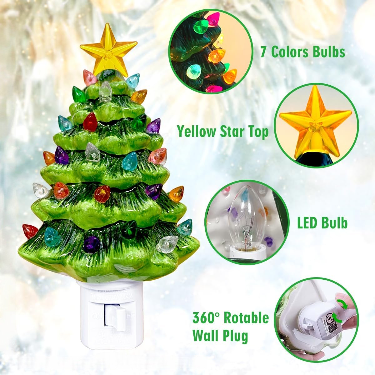 πChristmas Flash Deal π 65% OFFβ¨ Christmas Tree Night Light