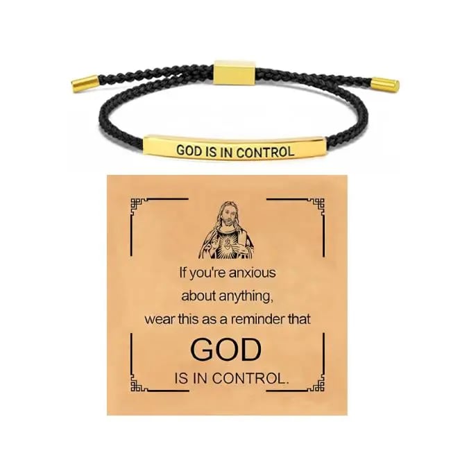 π Find Strength in Faith β¨ God is in Control Bracelet β A Daily Reminder of Peace and Hope π