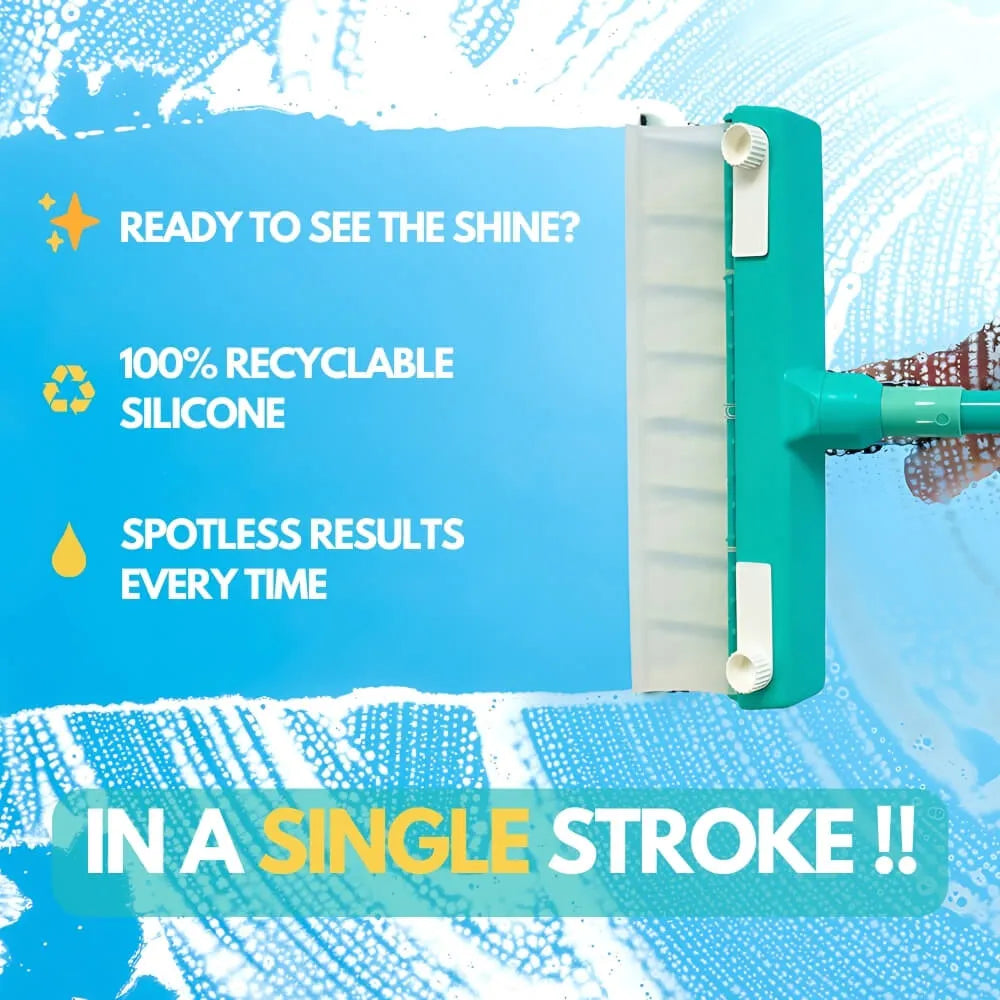 AquaSwipe™ Recyclable Silicone Window Squeegee Kit