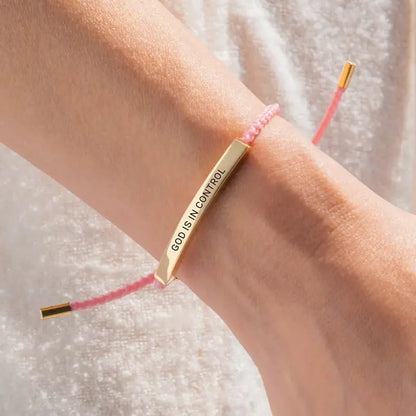 🙏 Find Strength in Faith ✨ God is in Control Bracelet – A Daily Reminder of Peace and Hope 💖